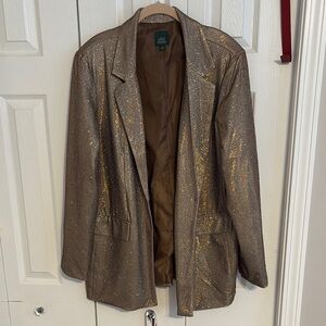 Gold Sparkle Women's Blazer
